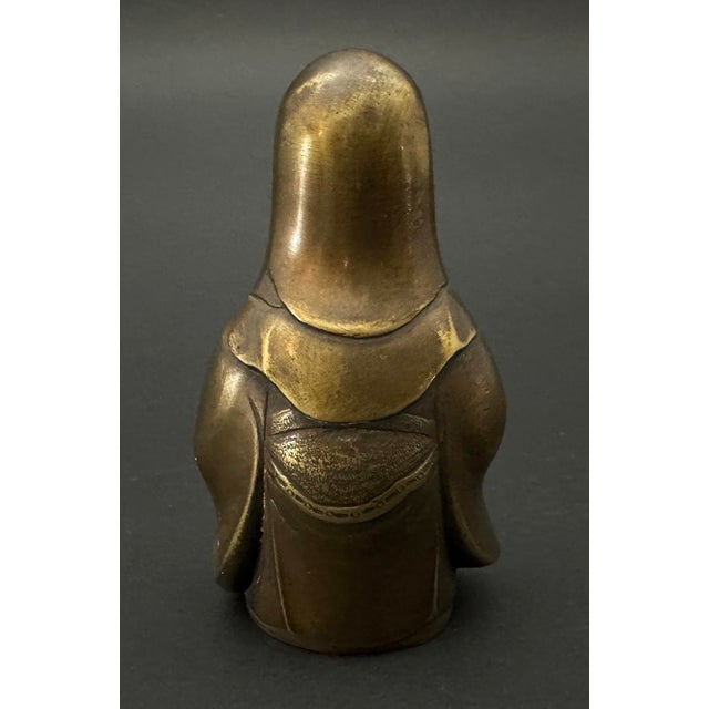 Japanese 19th Century Fukurokuju Statue For Sale - Image 3 of 5