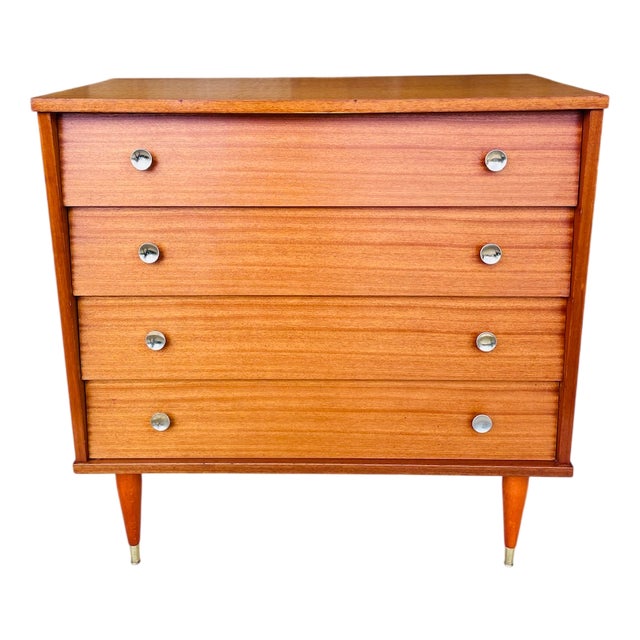 Mid-Century Teak Chest of Drawers, 1960s For Sale