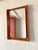 Mid-Century Modern Mirror in Curved Plywood, Italy, 1960s, in Flawless conditions. Designed 1960 to 1969