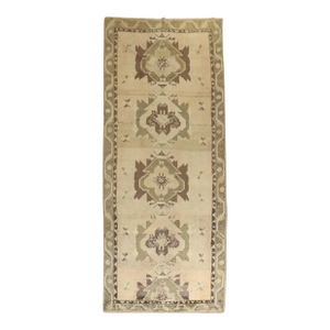 Vintage Turkish Oushak Gallery Size Rug