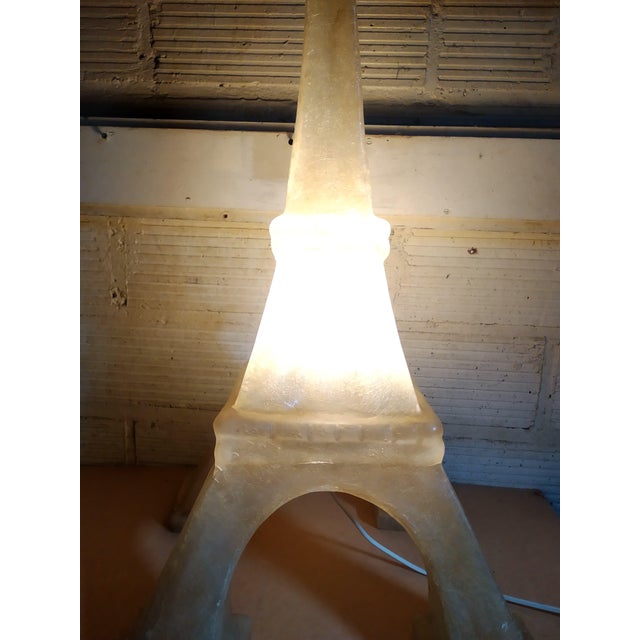 Beige Large Eiffel Tower Lamp, 1970s For Sale - Image 8 of 18