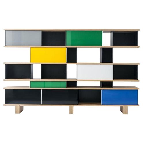 Copper Nuage Shelving Unit in Wood and Aluminium by Charlotte Perriand for Cassina For Sale - Image 8 of 8