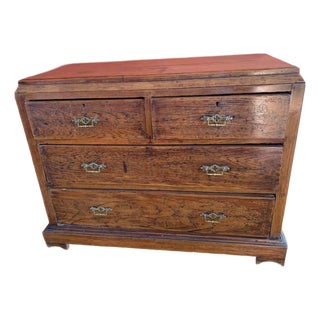 19th Century Antique Anglo-Burmese Colonial Inlaid Teak Chest of Drawers For Sale