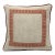 Tan Linen and Chenille Welted Decorative Pillow Cover For Sale