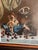 L. Chaffee Original Victorian Era Antique Oil Painting Three Adorable Kittens Cats Playing Dated 1905 For Sale - Image 6 of 12