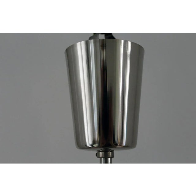 Silver Glass Pendant Lamp from Kalmar, 1960s For Sale - Image 8 of 10