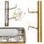 A timeless brass picture light featuring a clean, architectural design. Its slender cylindrical shape and adjustable arms...