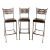 Mid Century Modern Montecristo Style Bar Stools Set of 3 For Sale