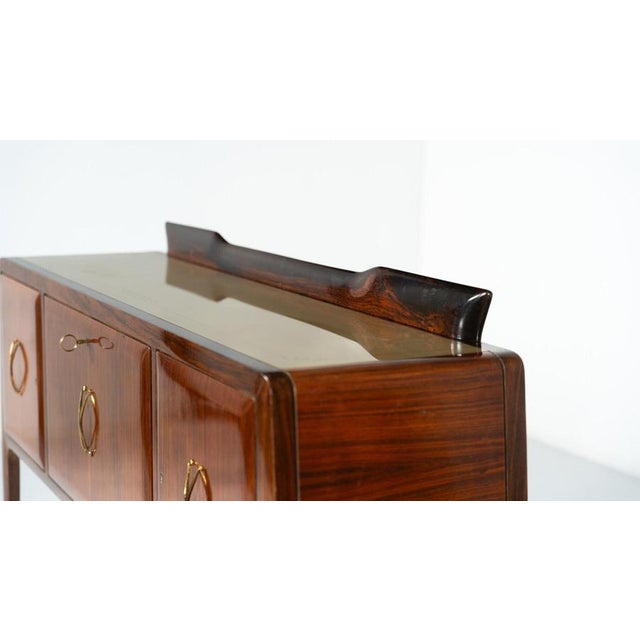 Brown Mid-Century Modern Italian Sideboard, 1950s For Sale - Image 8 of 14