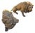 Neapolitan Artist, Large Lions, 1980s, Patinated Bronze, Set of 2 For Sale