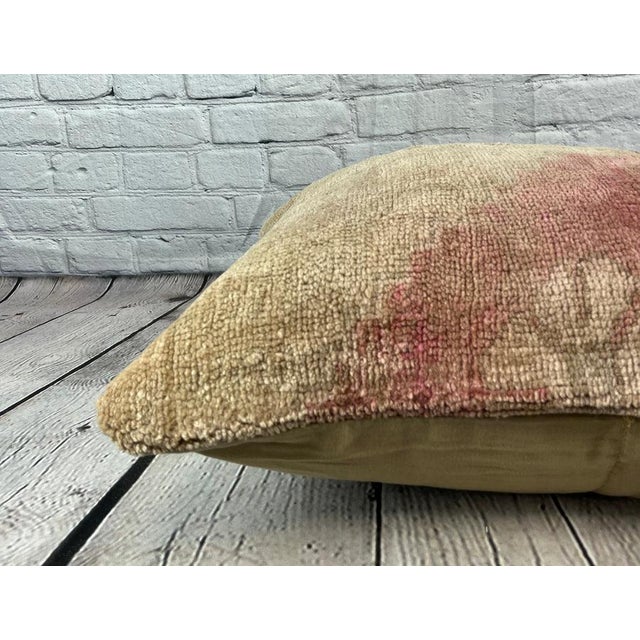 20 x 20 Rug Pillow Luminous Haven Turkish Pillow Cushion Cover For Sale - Image 4 of 4