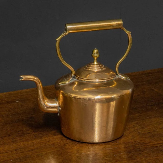 Metal Victorian Copper Kettle For Sale - Image 7 of 7