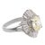 Vintage Gia 1.80 Carat Old Mine Cut Diamond Platinum Ballerina Ring, Size 6 For Sale - Image 4 of 6