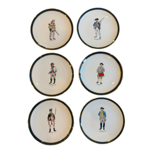 Late 20th Century United States Ceramic Co. Plates