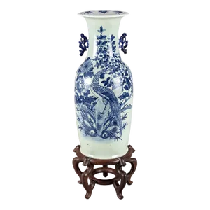 Mid 20th Century Chinese Export Celedon Vase