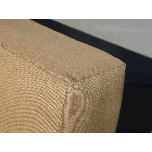 Vintage Reproduction Dunbar Brown Accent Chair W Down Feather Cushion For Sale - Image 12 of 13