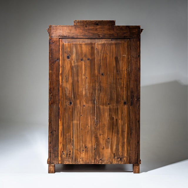 Wood Biedermeier Walnut Secretary Desk, 1840 For Sale - Image 7 of 11