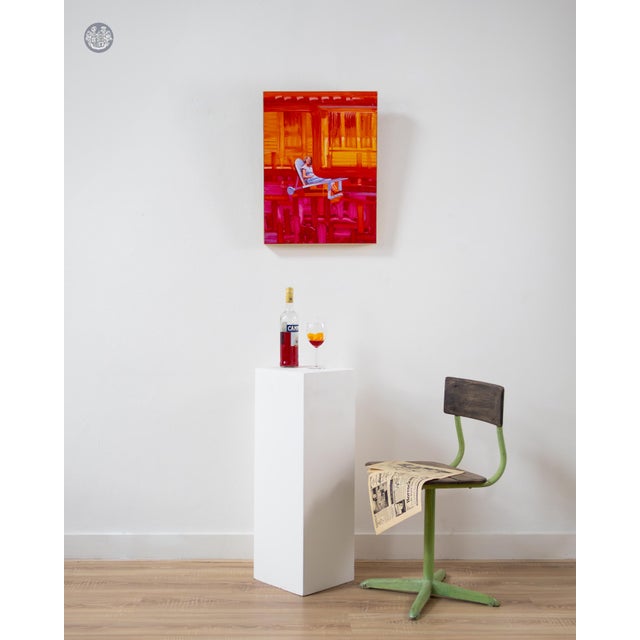 Dave King, Lounge, 2000s, Oil on Aluminum Panel For Sale - Image 4 of 6