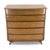 Harvey Probber Sculptured Legs American Light Walnut 5 Drawers Bow Front High Boy Dresser For Sale - Image 4 of 10