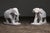 Enhance your home or office decor with this exquisite set of 2 large marble elephant statues. Handcrafted with precision...