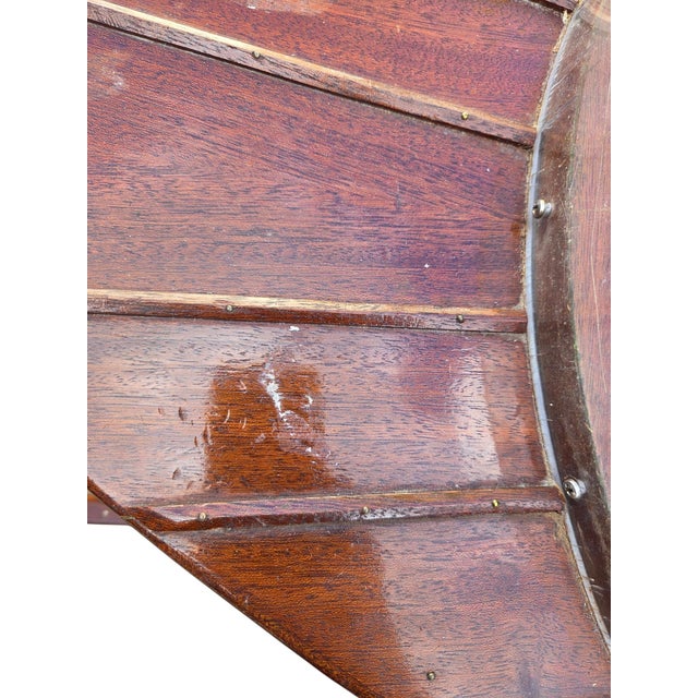Vintage Folk Art Speedboat Mahogany Runabout Boat Rocking Horse Chris Craft Style For Sale - Image 11 of 18