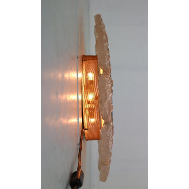 Round Acrylic Illuminated Mirror with Lightening attributed to Egon Hillebrand for Hille, Germany, 1970s For Sale - Image 15 of 18