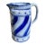 Antique Charles Allerton & Sons (England) Flow Blue Pitcher For Sale