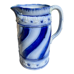 Antique Charles Allerton & Sons (England) Flow Blue Pitcher