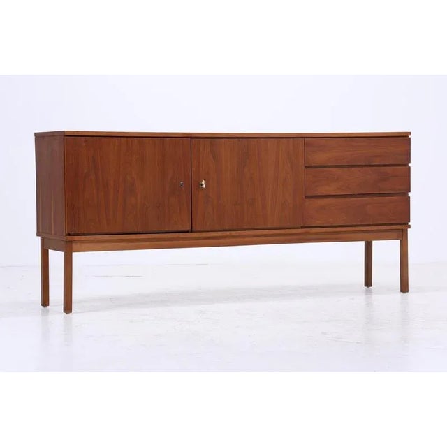 Mid-Century Walnut Sideboard with Drawers, 1960s For Sale - Image 3 of 15