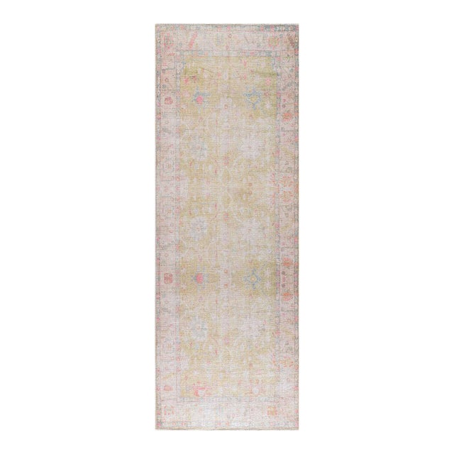 Kemer Machine Woven Rug Light Pink 3x10 For Sale