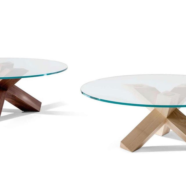 Wood La Rotonda Coffee Tables by Mario Bellini for Cassina, Set of 2 For Sale - Image 7 of 11