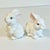 1950s 1950s Vintage Boho Chic Arts & Crafts Ceramic Bunny Figural - A Pair For Sale - Image 5 of 15