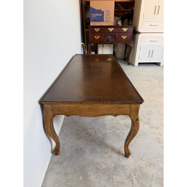 Vintage Italian Wooden Coffee Table With Cabriole Legs – Made in Italy For Sale - Image 12 of 17