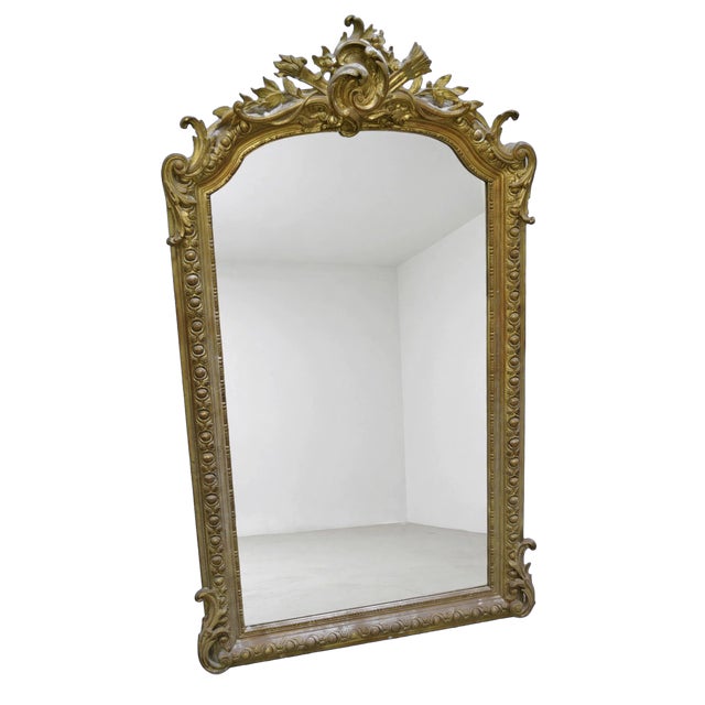 19th Century Napoleon III Louis XV Rococo Mirror For Sale - Image 3 of 4