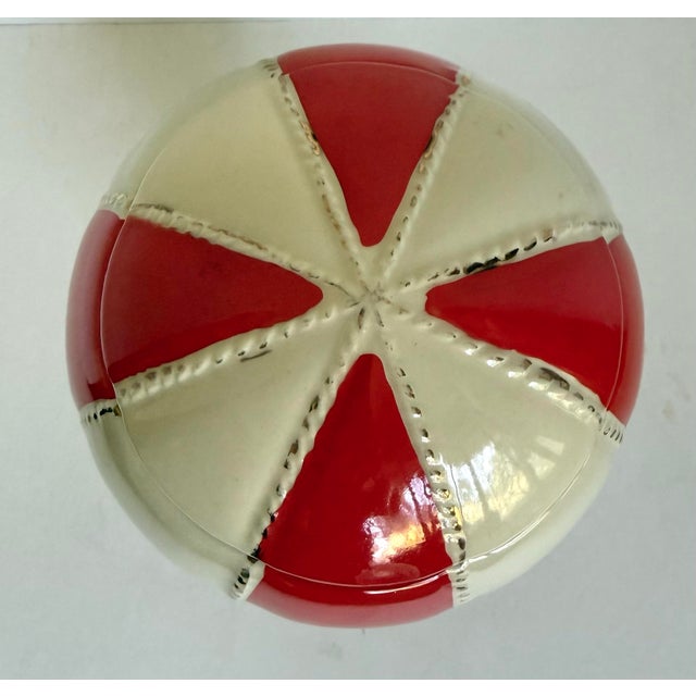 1960s Vintage Paul Lux 1969 Ceramic Hot Air Balloon Liquor Decanter For Sale - Image 5 of 11