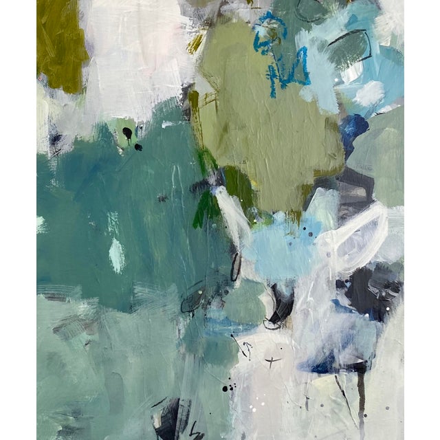 2010s "Beginners Guide to Telepathy" - Abstract Mixed Media Painting by Gina Cochran For Sale - Image 5 of 7