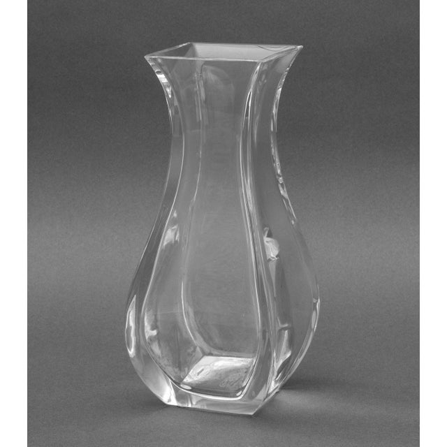 Baccarat Crystal Vase, marked "Baccarat France" to underside. 9.75" H x 4.25" W x 4.25" D. Provenance: From a 500 Park...