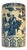 Chinese Blue and White Porcelain Cylindrical Bough Vase With Landscape Scene For Sale