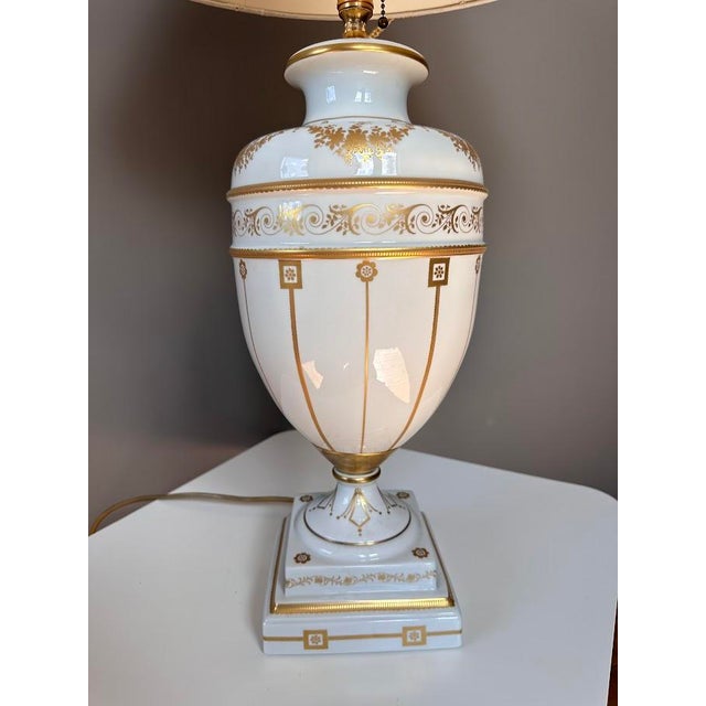 Mid-Century Modern Porcelain Desk Lamp by Giulia Mangani, 1970s For Sale - Image 3 of 6