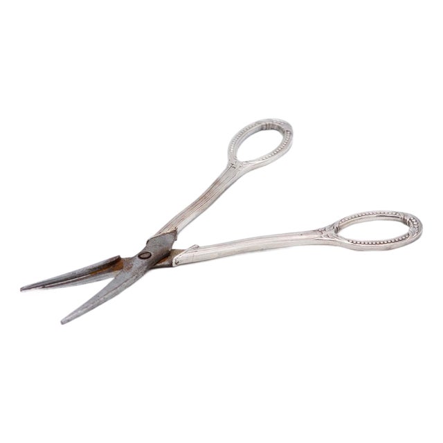 Silver Scissors with Raised Handles For Sale