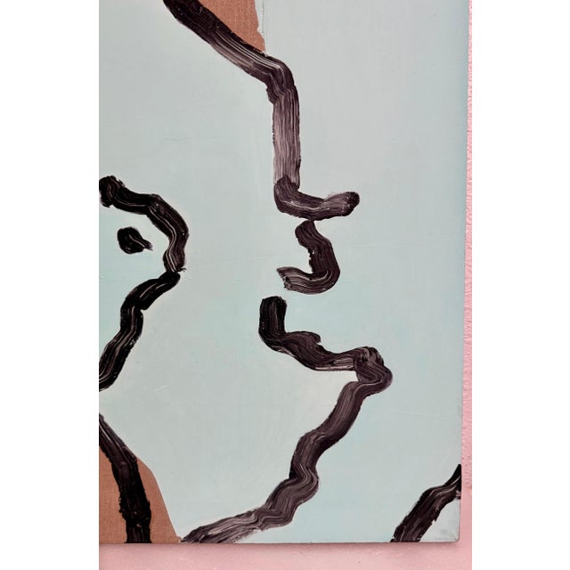 Pop Art Judy Rifka, Judy Rifka Abstract Expressionist Pop Art Portrait Oil Painting Brooke Alexander, 1982 For Sale - Image 3 of 18