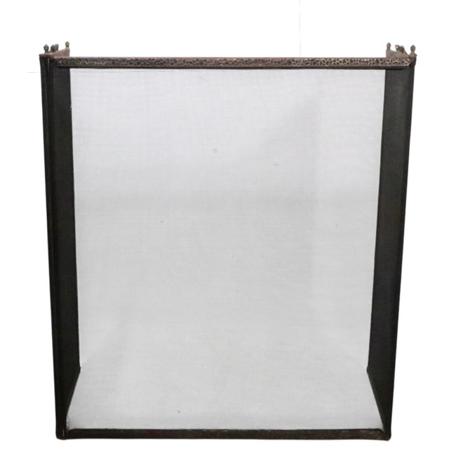 Vintage Folding Fireplace Screen Spark Guard C. 1920/30's For Sale - Image 4 of 12