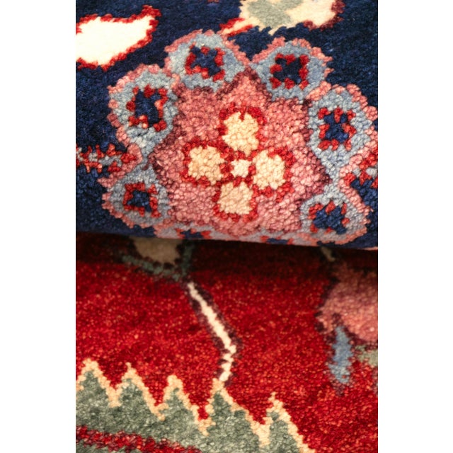 Serapi Rust/Navy Wool Runner- 2' 6'' X 8' 0'' For Sale - Image 9 of 9