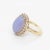 Metal Vintage 14k Gold, Type a Lavender Jadeite, and Diamond Cocktail Ring For Sale - Image 7 of 12