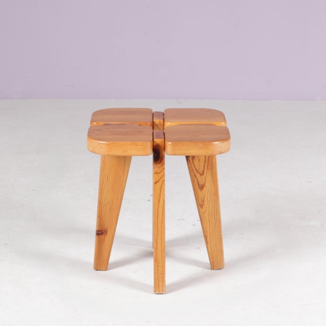 Pine Stool by Raani Peippo for Stockmann Orno, Finland, 1960s For Sale - Image 4 of 7