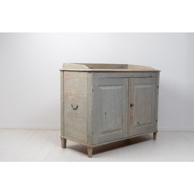 White Antique Swedish Gustavian Sideboard For Sale - Image 8 of 16