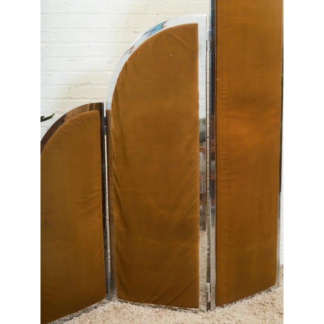 Metal Styled After Arthur Umanoff Geometric Folding Privacy Screen by Thaden Metals, Usa, 1970s For Sale - Image 7 of 8