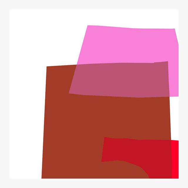 Pink and Chocolate Fine Art Print 38 1/2" X 51" by Liz Roache For Sale - Image 4 of 6