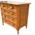 Victorian 1900-1909 Aesthetic Movement Tortoise Bamboo & Grassmat 5 Drawer Tallboy Dresser For Sale - Image 3 of 10