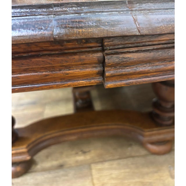Antique French Henry II Renaissance Walnut Center Coffee Cocktail Table For Sale - Image 12 of 15